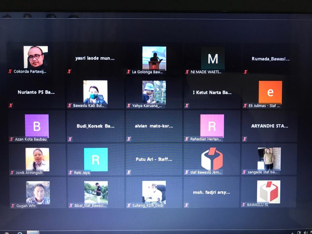 Sosialisasi Tata Cara Penyelesaian Sengketa Pemilihan sesuai dengan Perbawaslu Nomor 2 Tahun 2020