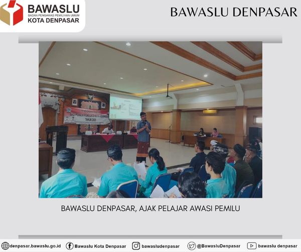 Bawaslu Denpasar, Ajak Pelajar Awasi Pemilu