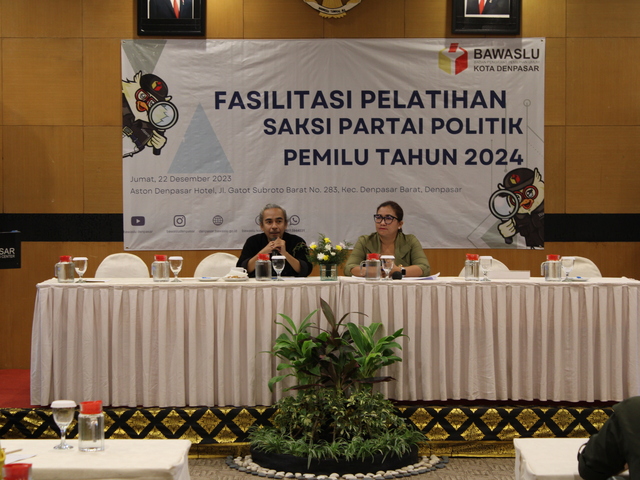 Fasilitasi Pelatihan Saksi, Wujudkan Pemilu 2024 Kondusif