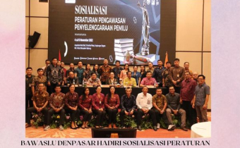 Bawaslu Denpasar Hadiri Sosialisasi Peraturan Pengawasan Penyelenggaraan Pemilu