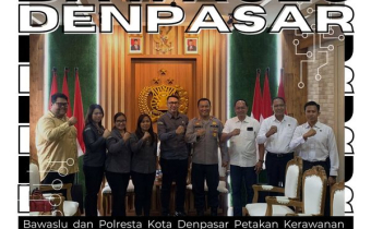 Bawaslu dan Polresta Kota Denpasar Petakan Kerawanan Pemilu Tahun 2024