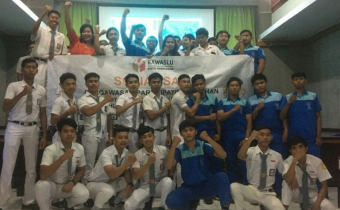 Sosialisasi Pengawasan Partisipatif Pemilih Pemula Kepada Siswa/Siswi SMK Saraswati