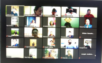 Bawaslu Kota Denpasar Melaksanakan Video Teleconference Meeting